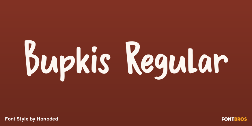 Bupkis Regular Font Poster #1