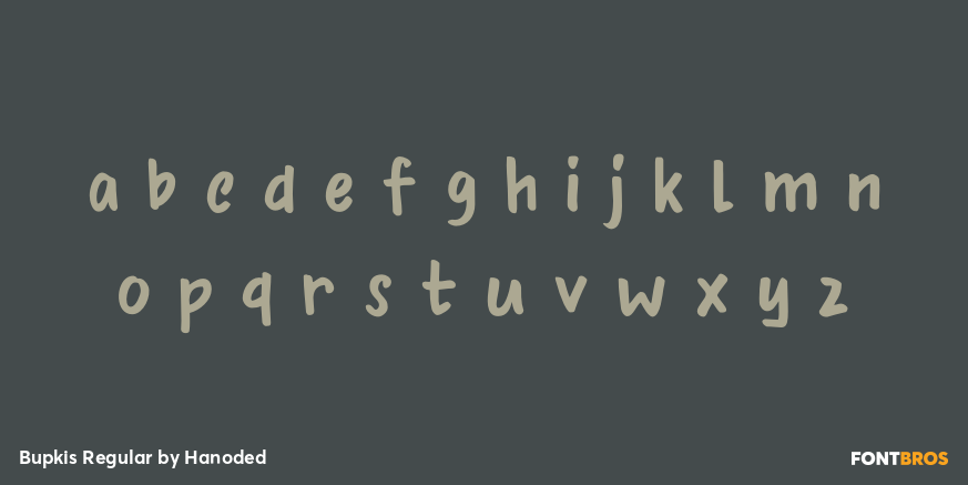 Bupkis Regular Font Poster #3