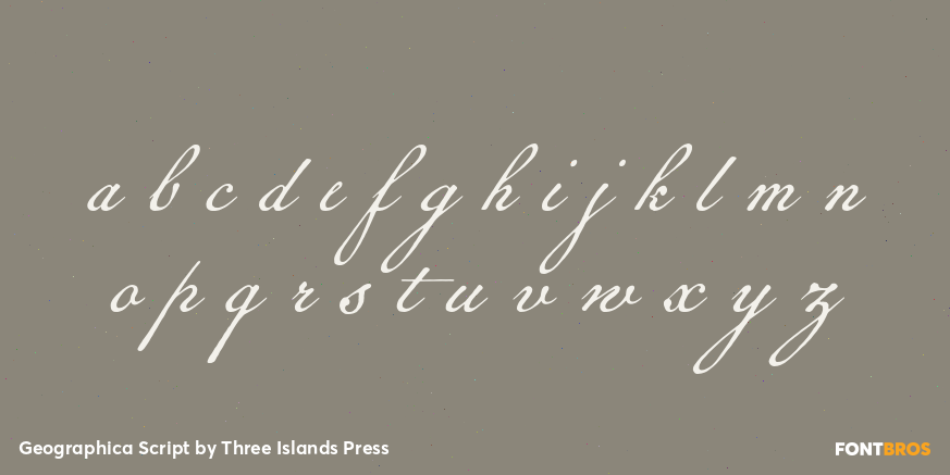 Geographica Script Font Poster #1