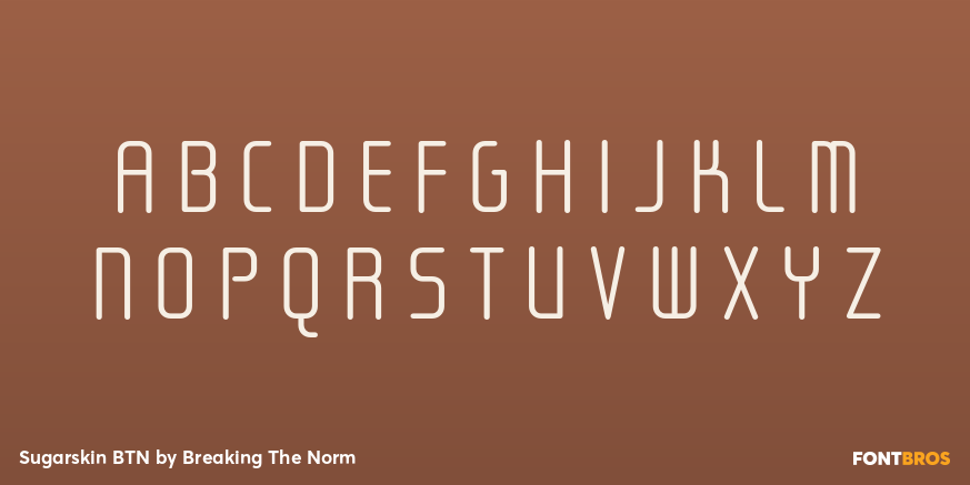Sugarskin BTN Font Poster #2