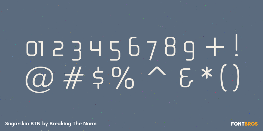 Sugarskin BTN Font Poster #4