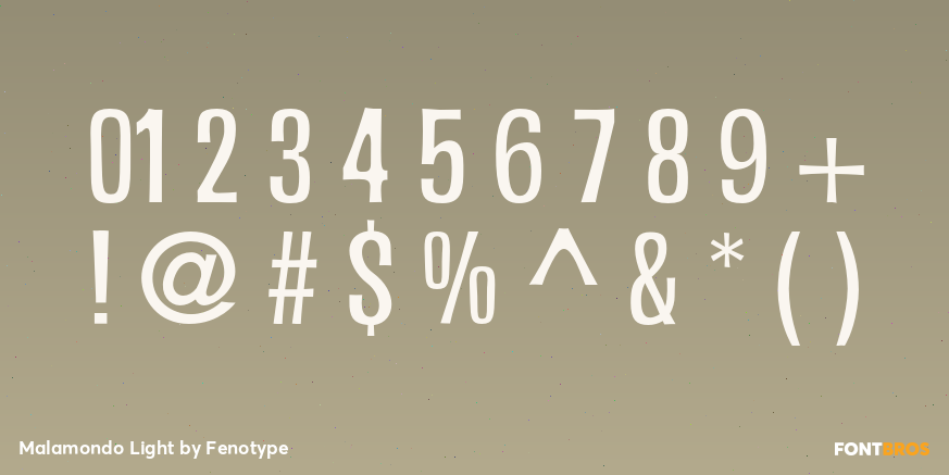 Malamondo Light Font Poster #4