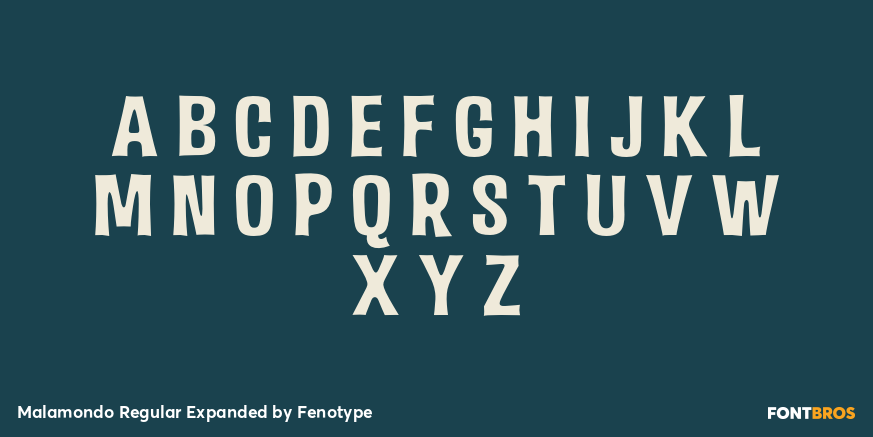 Malamondo Regular Expanded Font Poster #2