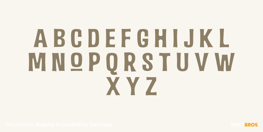 Malamondo Regular Expanded Font Poster #3
