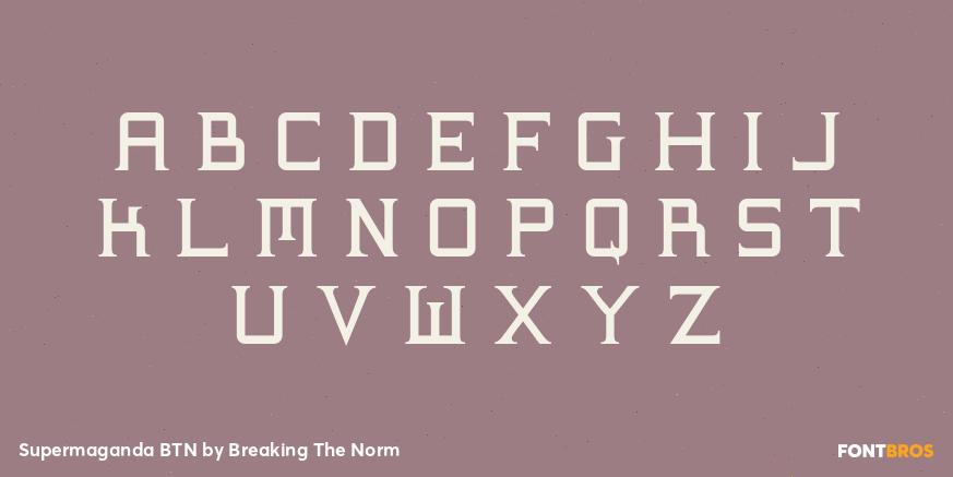 Supermaganda BTN Font Poster #2