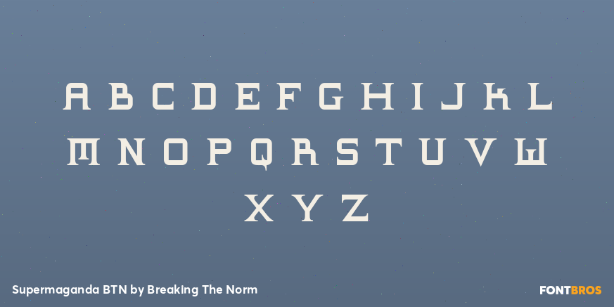 Supermaganda BTN Font Poster #3