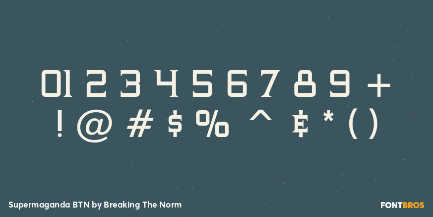 Supermaganda BTN Font Poster #4