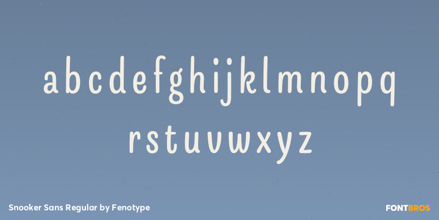 Snooker Sans Regular Font Poster #3