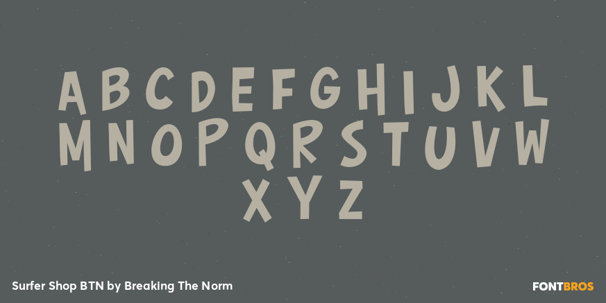 Surfer Shop BTN Font Poster #3