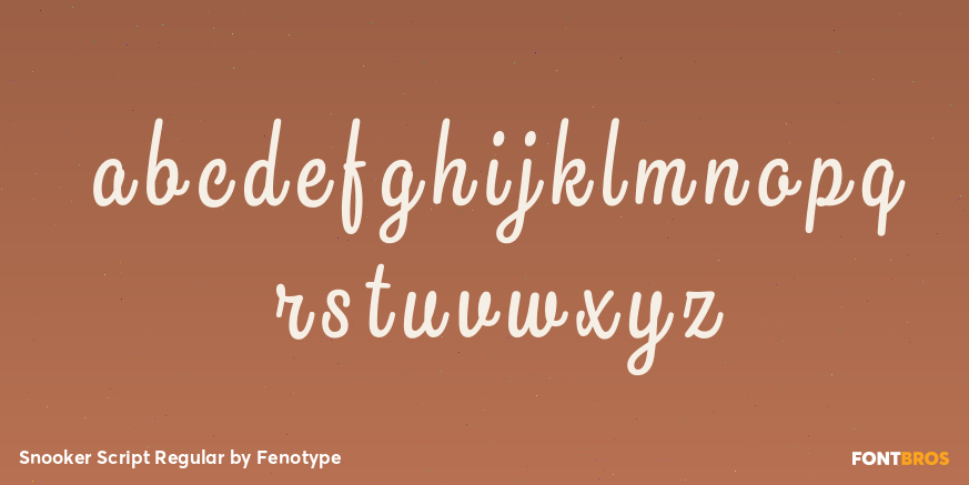 Snooker Script Regular Font Poster #3