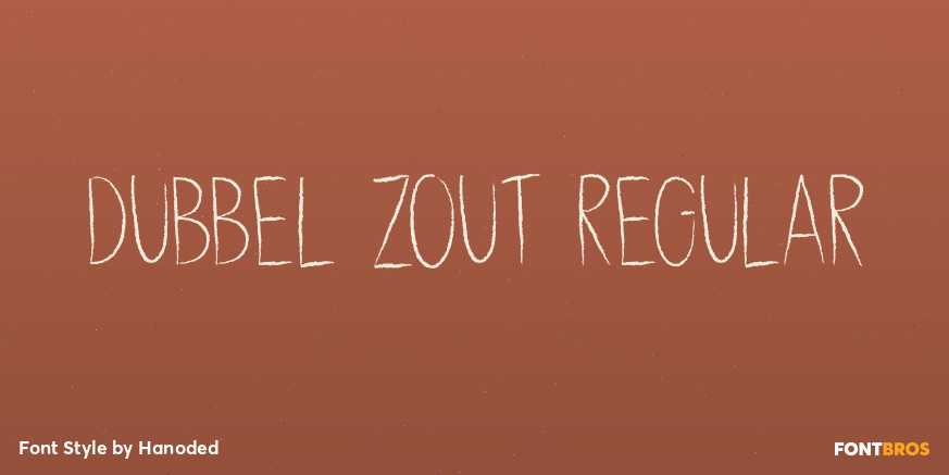 Dubbel Zout Regular Font Poster #1