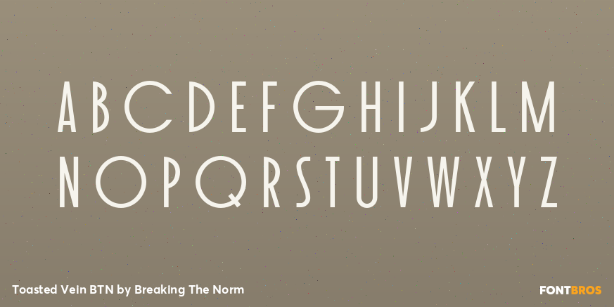 Toasted Vein BTN Font Poster #2