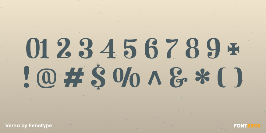 Verna Font Poster #4