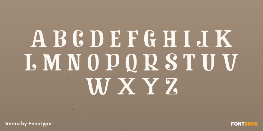 Verna Font Poster #2