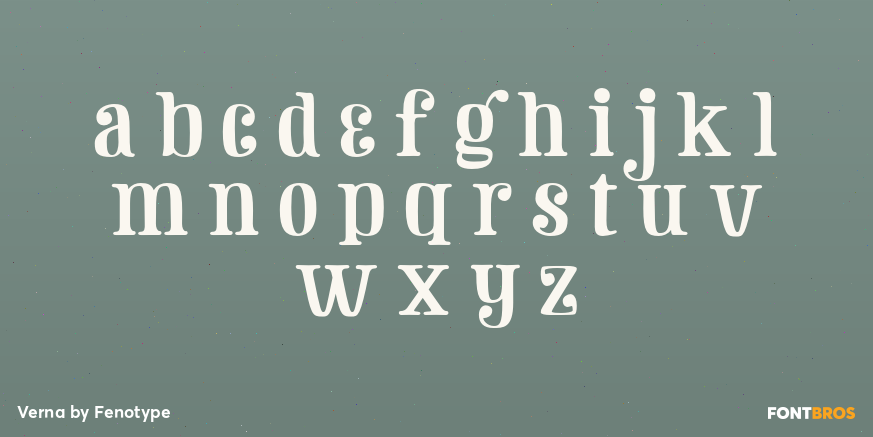 Verna Font Poster #3