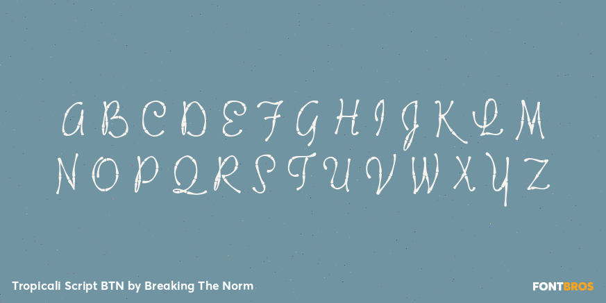 Tropicali Script BTN Font Poster #2