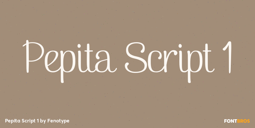 Pepita Script 1 Font Poster #1