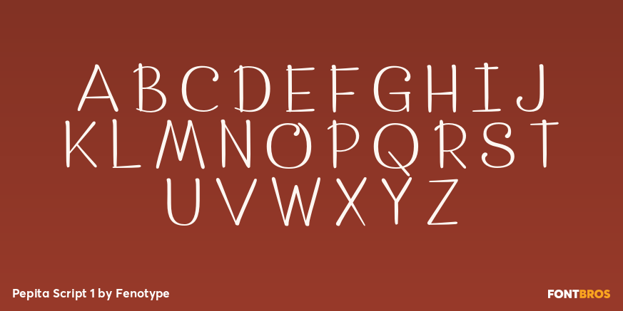 Pepita Script 1 Font Poster #2