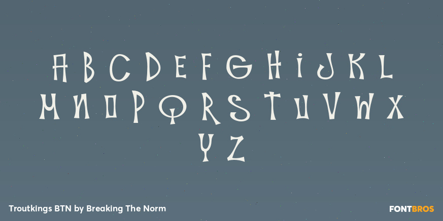 Troutkings BTN Font Poster #2