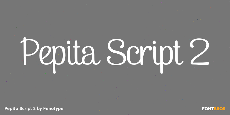 Pepita Script 2 Font Poster #1