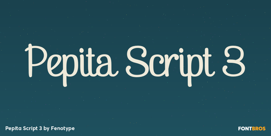 Pepita Script 3 Font Poster #1