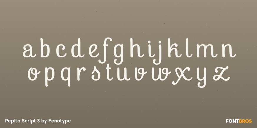 Pepita Script 3 Font Poster #3