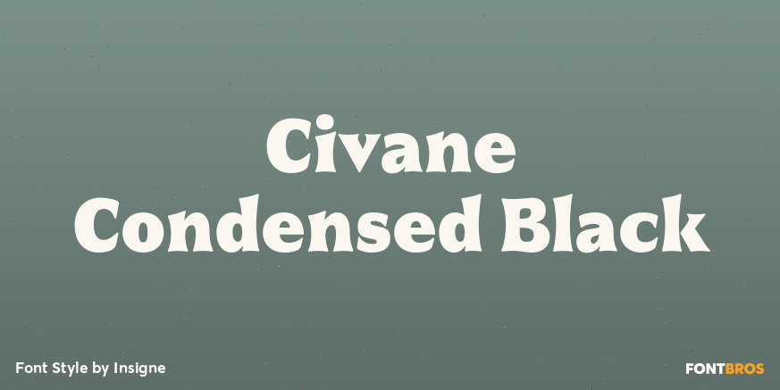Civane Condensed Black Font Poster #1