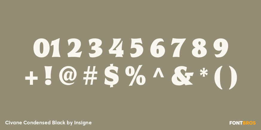 Civane Condensed Black Font Poster #1