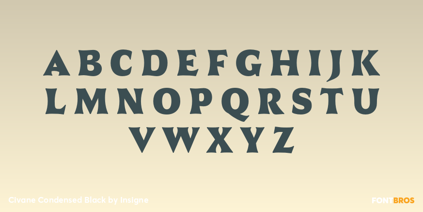 Civane Condensed Black Font Poster #1