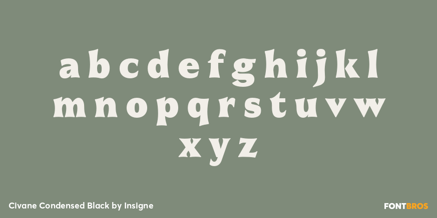 Civane Condensed Black Font Poster #1