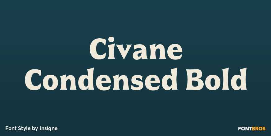 Civane Condensed Bold Font Poster #1