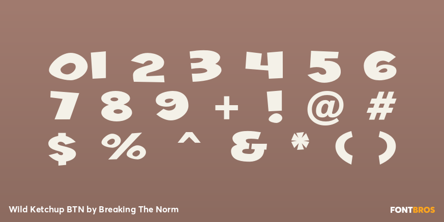 Wild Ketchup BTN Font Poster #4