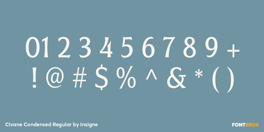 Civane Condensed Regular Font Poster #1
