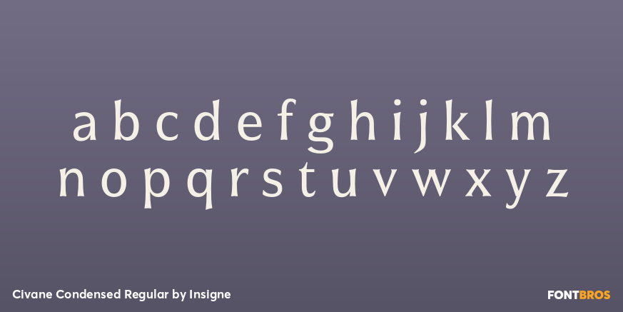 Civane Condensed Regular Font Poster #1