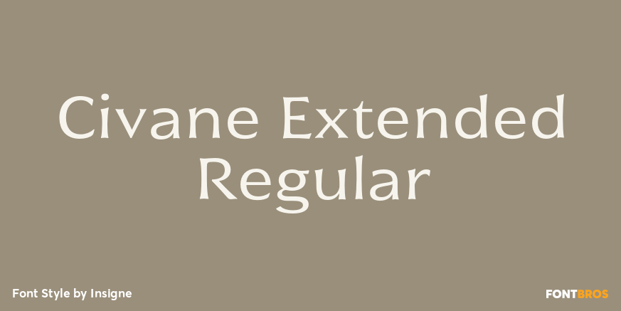 Civane Extended Regular Font Poster #1