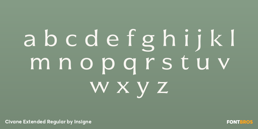 Civane Extended Regular Font Poster #3