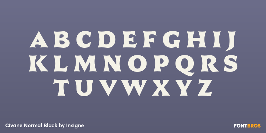 Civane Normal Black Font Poster #2