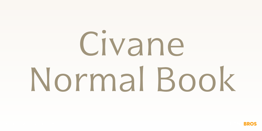 Civane Normal Book Font Poster #1