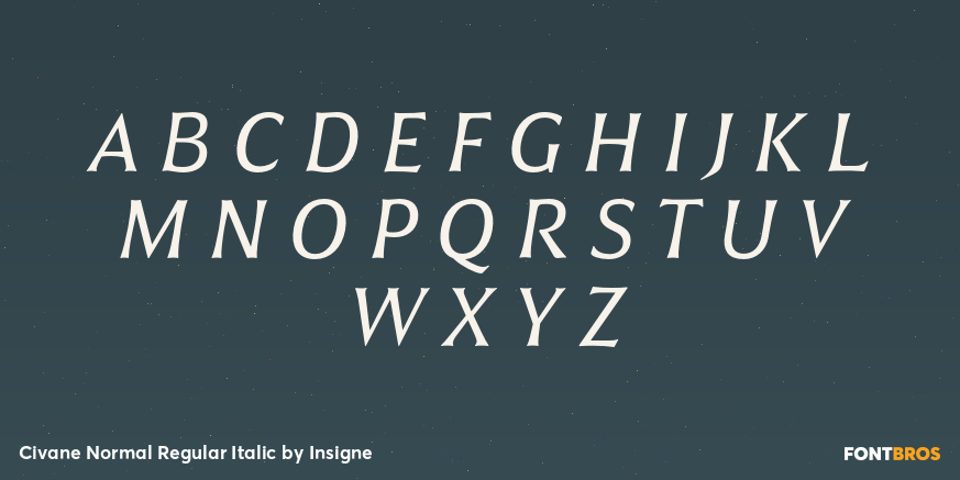 Civane Normal Regular Italic Font Poster #1