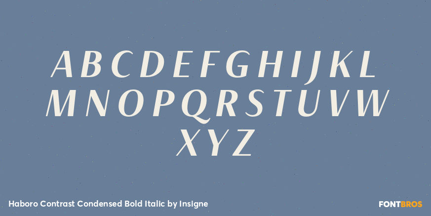 Haboro Contrast Condensed Bold Italic Font Poster #2