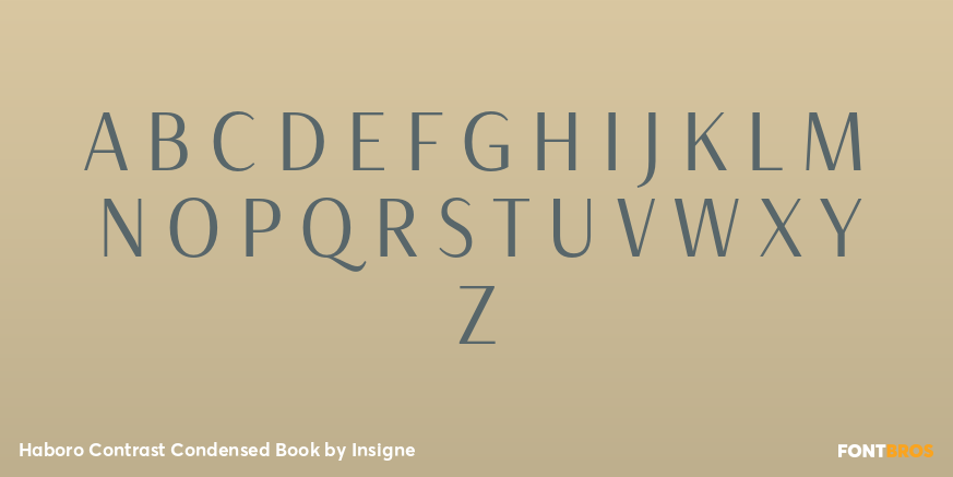 Haboro Contrast Condensed Book Font Poster #2