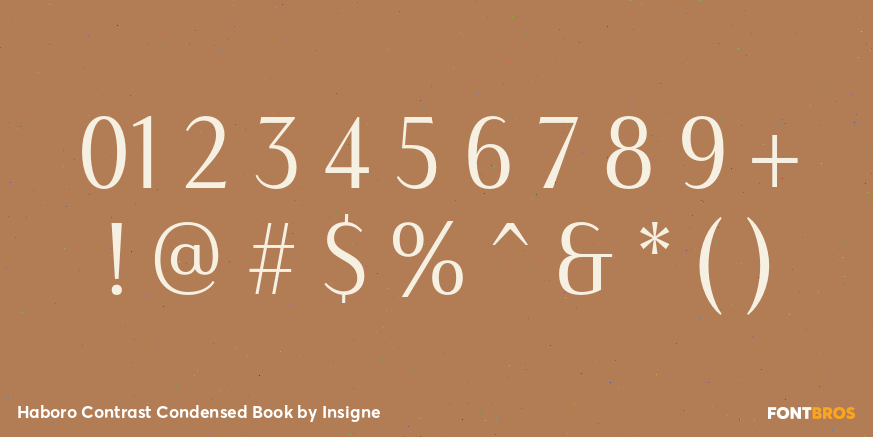 Haboro Contrast Condensed Book Font Poster #4