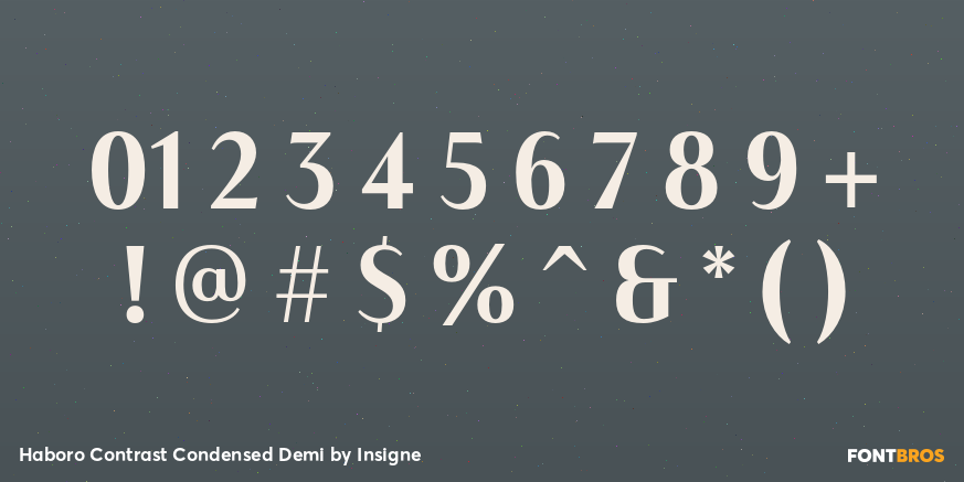 Haboro Contrast Condensed Demi Font Poster #4