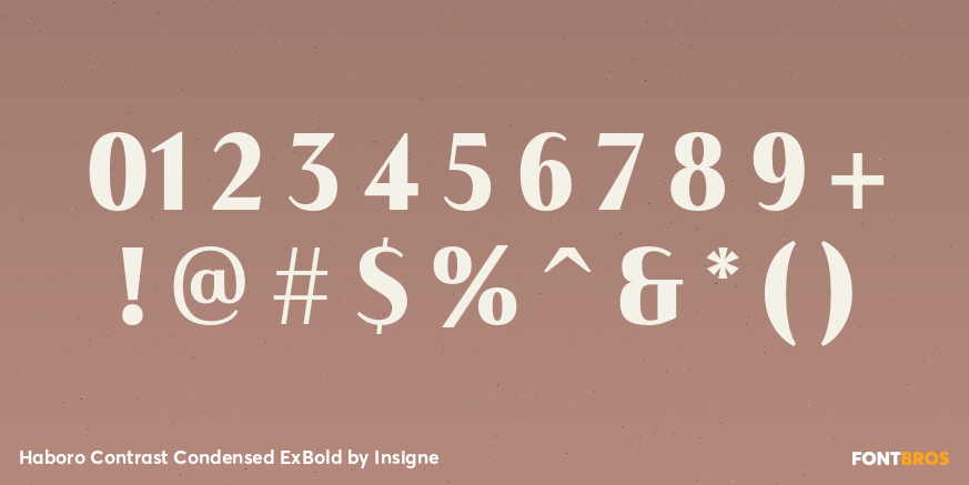 Haboro Contrast Condensed ExBold Font Poster #4