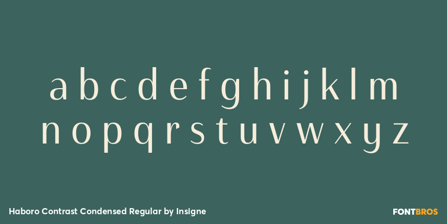 Haboro Contrast Condensed Regular Font Poster #3