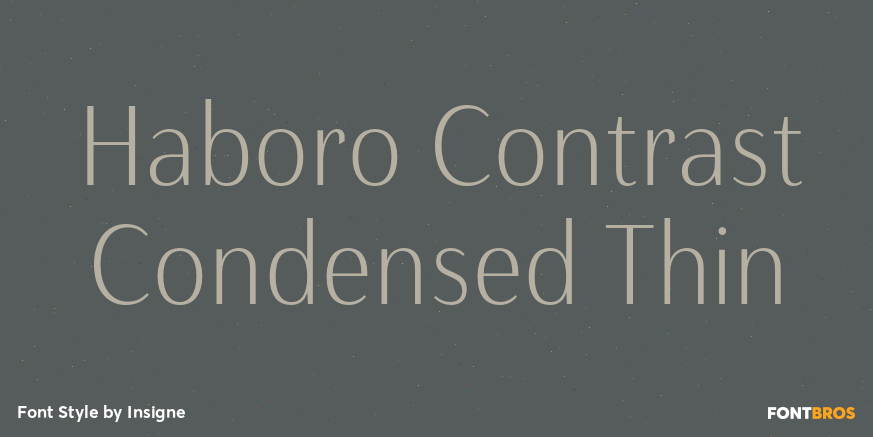 Haboro Contrast Condensed Thin Font Poster #1