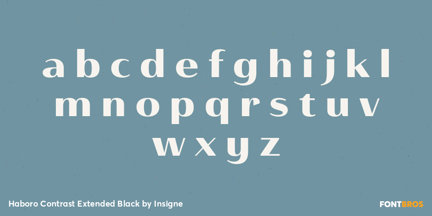 Haboro Contrast Extended Black Font Poster #3
