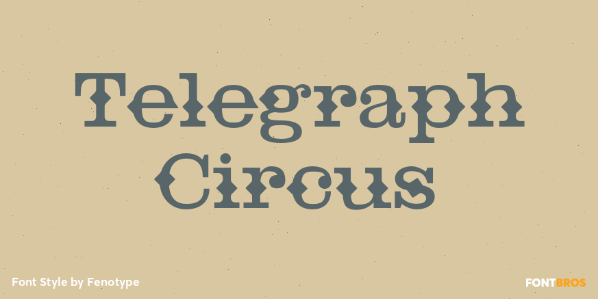 Telegraph Circus Font Poster #1