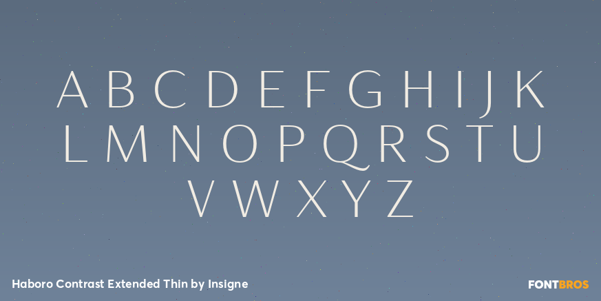 Haboro Contrast Extended Thin Font Poster #1