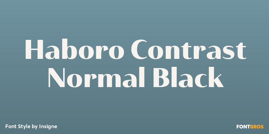 Haboro Contrast Normal Black Poster
